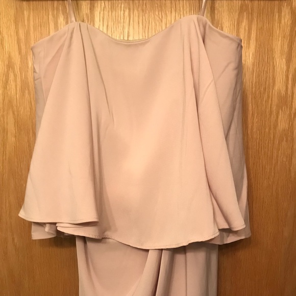 Shona Joy Core Strapless Frill Bridesmaid Dress - Picture 4 of 5